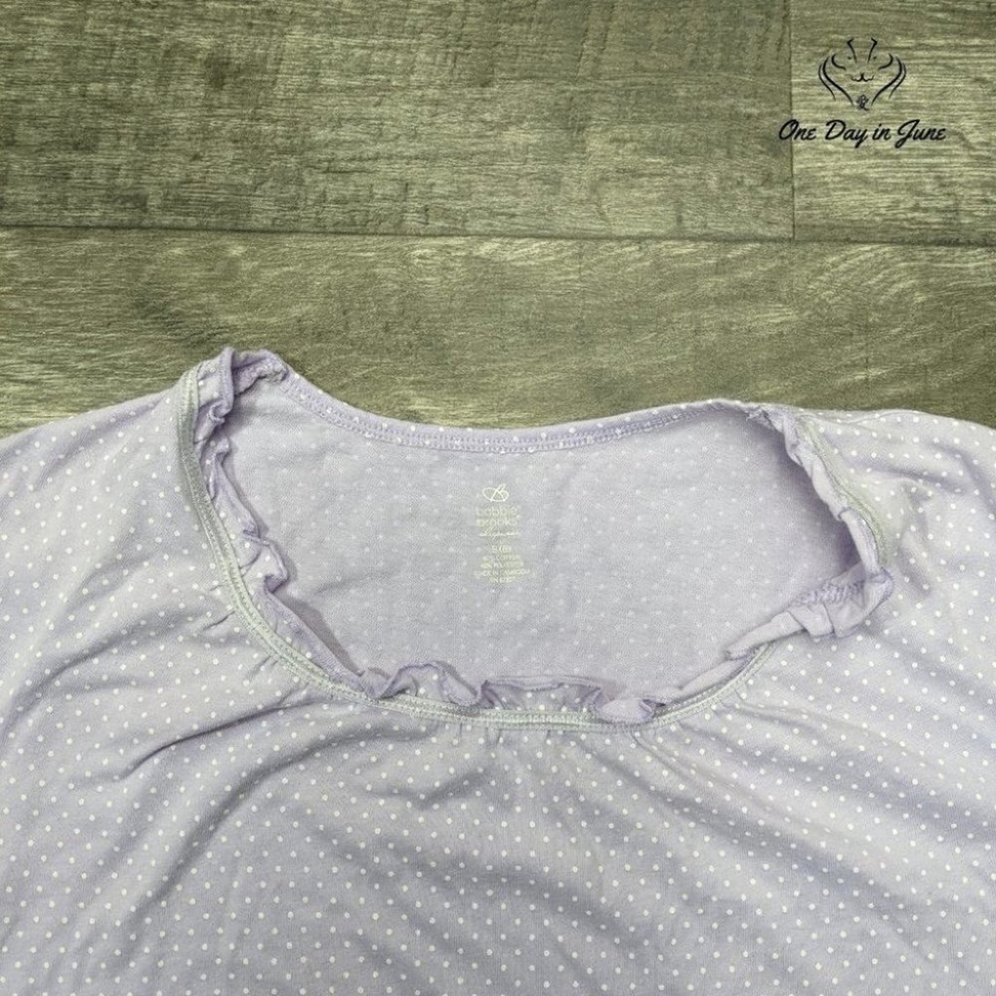 Bobbie Brooks Polka Dot Night Shirt Size S