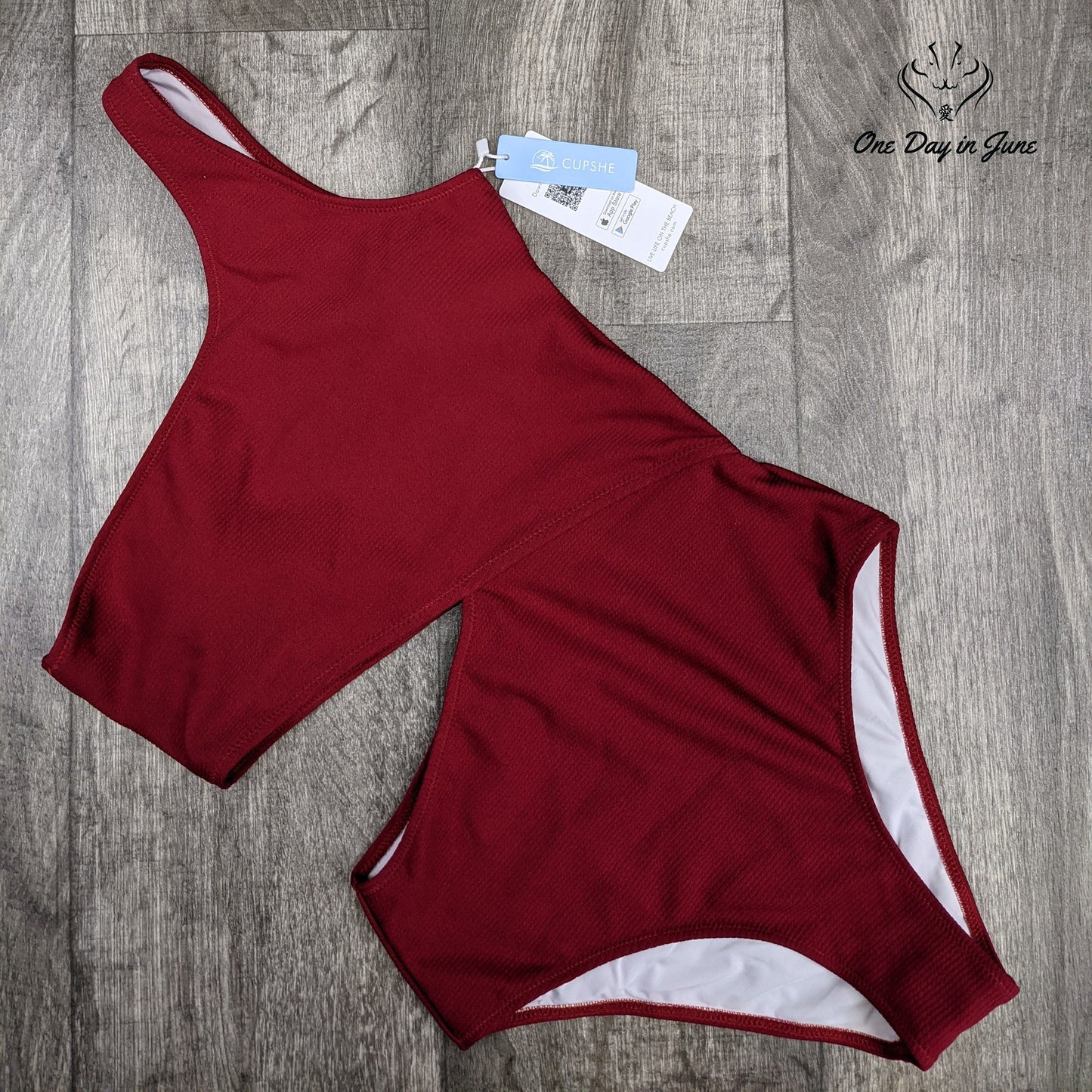 Cupshe One Shoulder Cut Out One Piece Swimsuit Size S