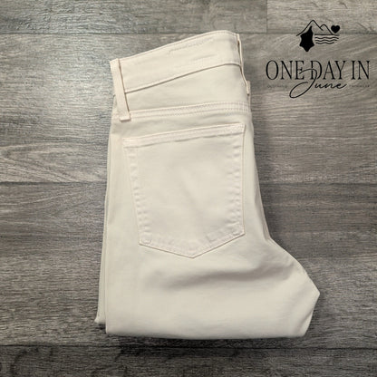 AG Adriano Goldschmied Farrah High Rise Skinny Jeans Cream Stretch NWT Size 4