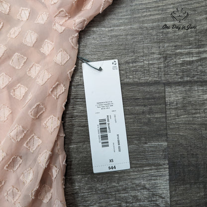 Liz Claiborne Rose Quartz Sheer Long Sleeve Top with Cami Size XS