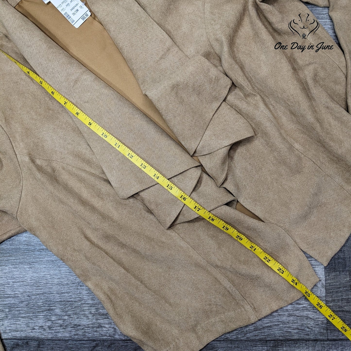 CJ Banks Super Soft Suede Like Blazer Size 1X