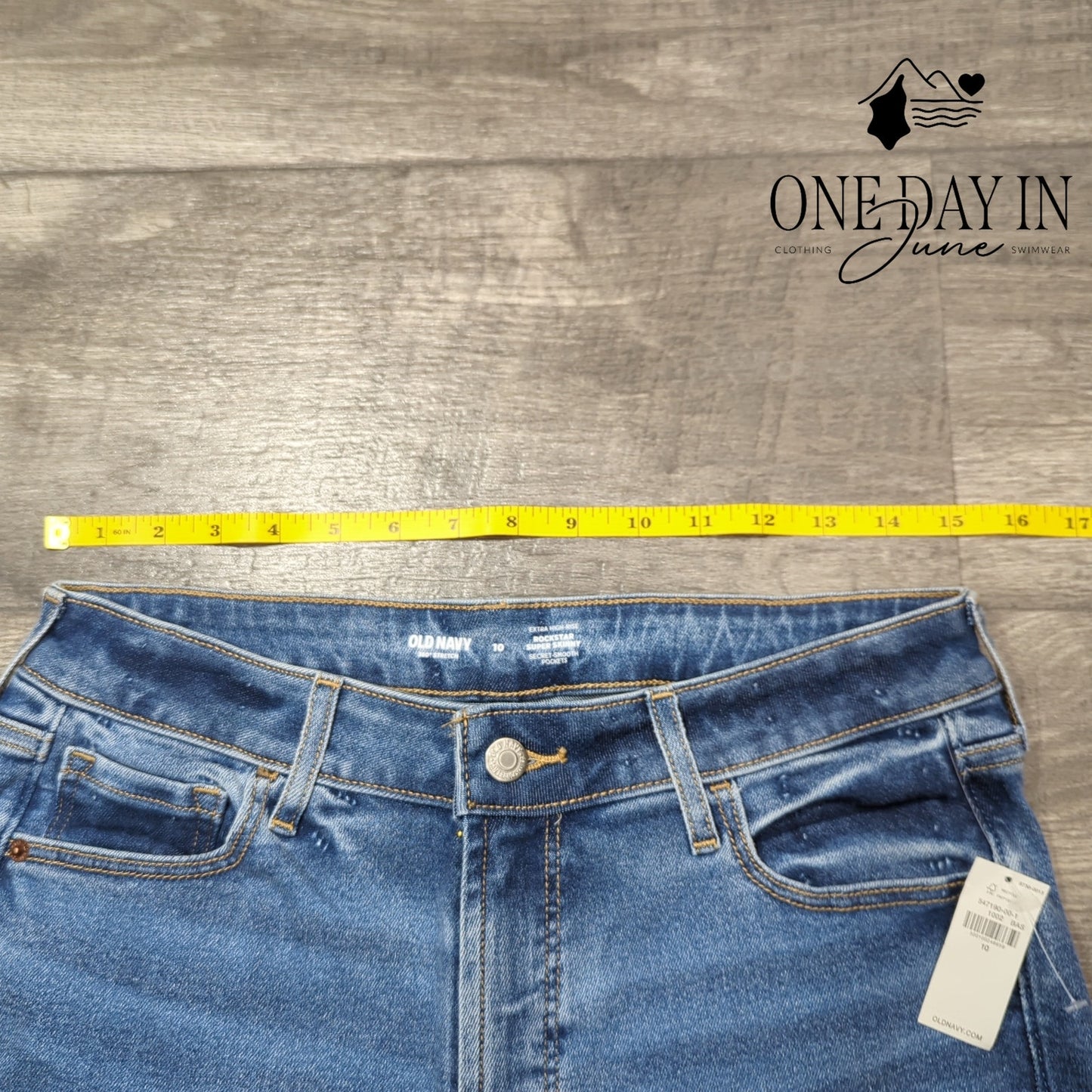 Old Navy Extra High Rise Rockstar Super Skinny Jeans Size 10