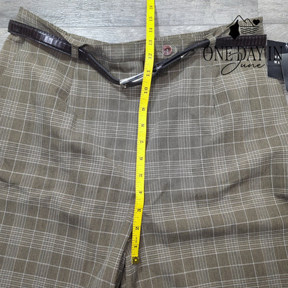 Sag Harbor Comfort Stretch Belted Pants Size 14
