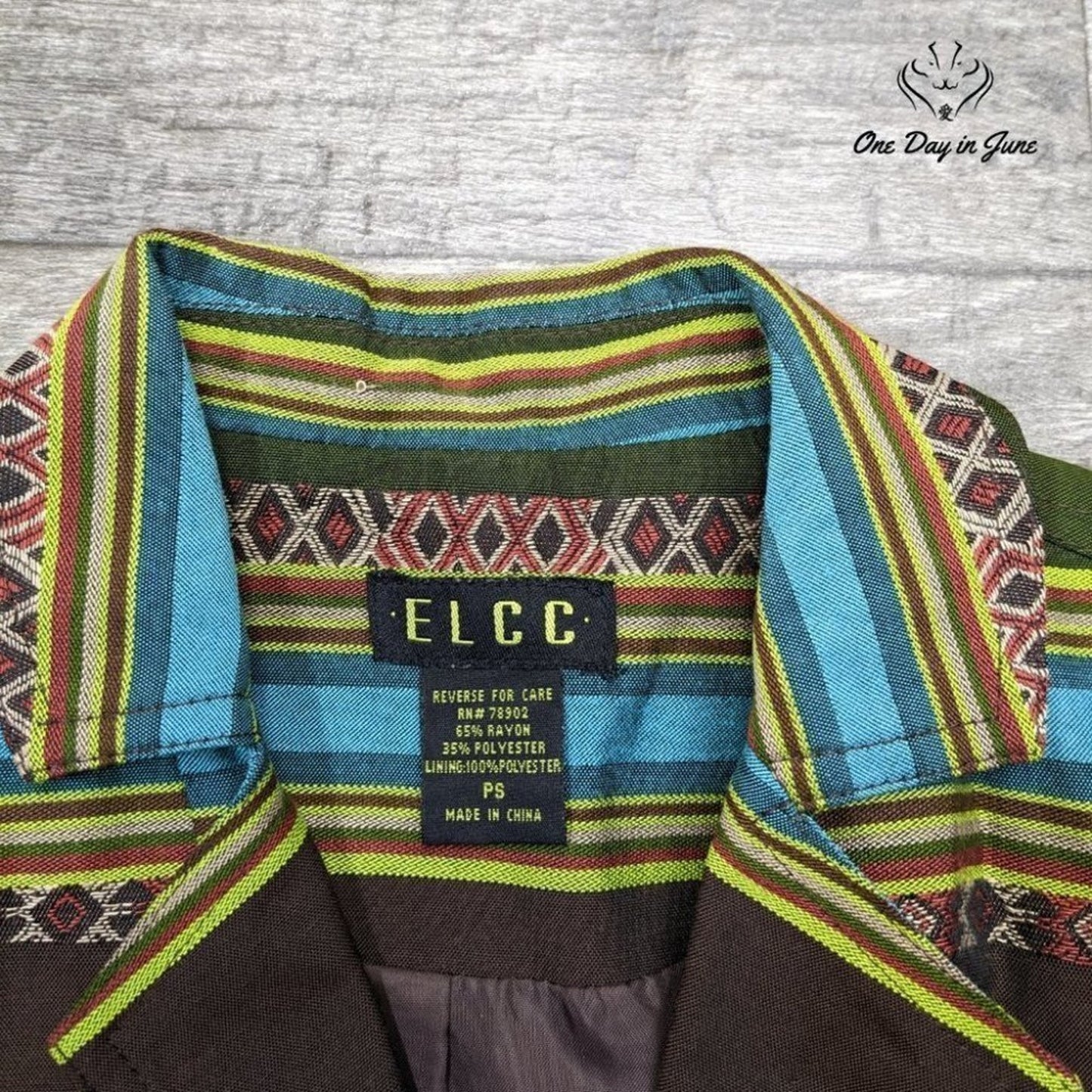 ELCC Petite Button Front Blazer Size PS