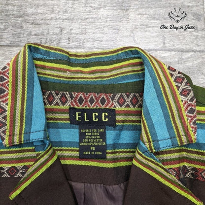 ELCC Petite Button Front Blazer Size PS