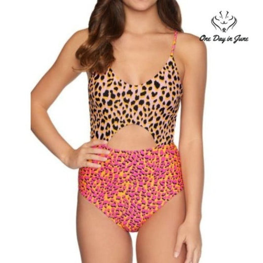 Arizona Jean Co. Juniors Leopard One Piece Size L
