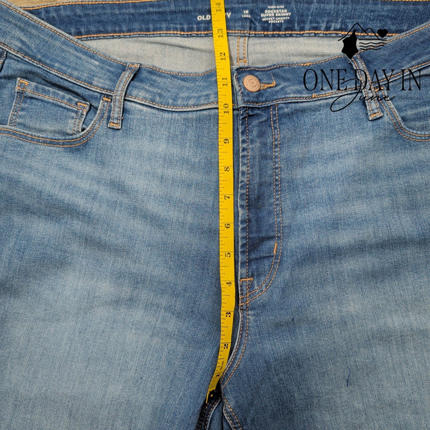 Old Navy High Rise Rockstar Super Skinny Jeans Size 18 Long