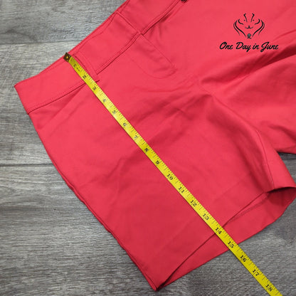 The Limited Tailored Shorts Coral Red Stretch Bermuda Walking Shorts NWT Size 6