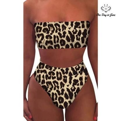 Pink Queen Removable Strap High Waist Bikini Swimsuit Size XL