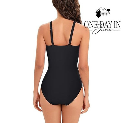 CharmLeaks Twist Front One Piece Swimsuit Size L