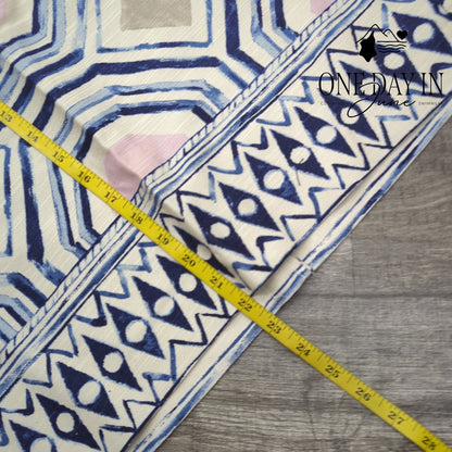 Loft Geometric Jacquard Mini Skirt Pink Blue Cream NWT Size 16