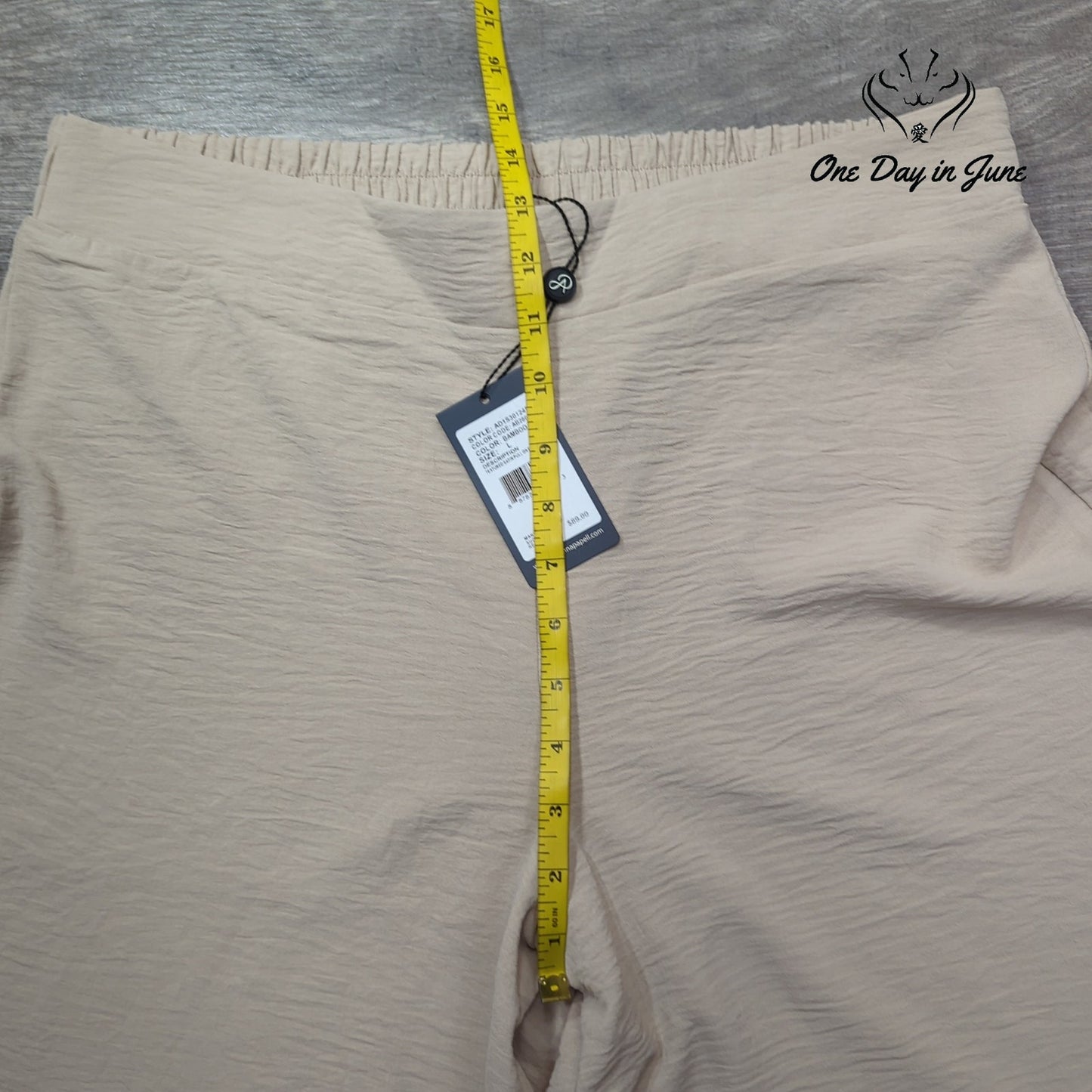 Adrianna Papell Textured Satin Pull On Pants Size L