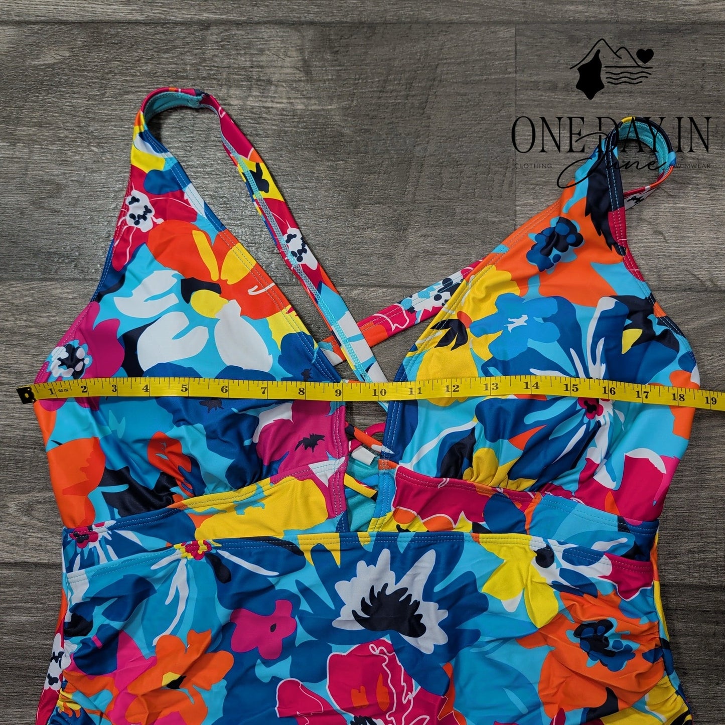 Yonique Plus Size Floral One Piece Swimsuit Size 18W