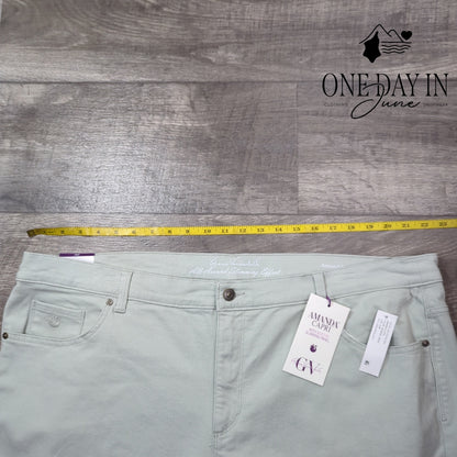 Gloria Vanderbilt Amanda plus Size Capri Jeans Size 22W