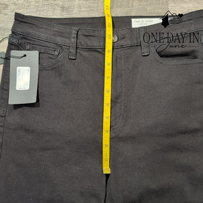 Rag & Bone Tina High Rise Skinny Jeans Black Full Length NWT Size 6 (28)
