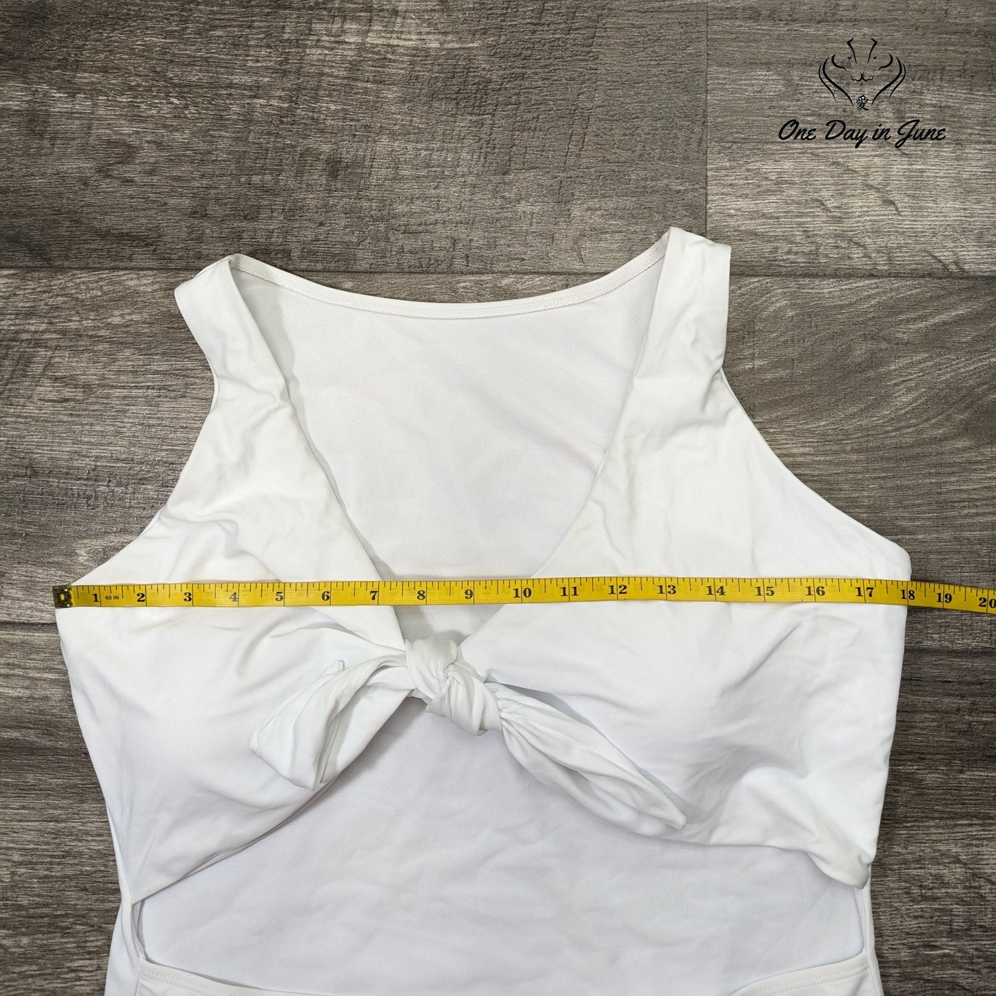 ODIJ Tie Knot Cut Out One Piece Swimsuit Size 3XL