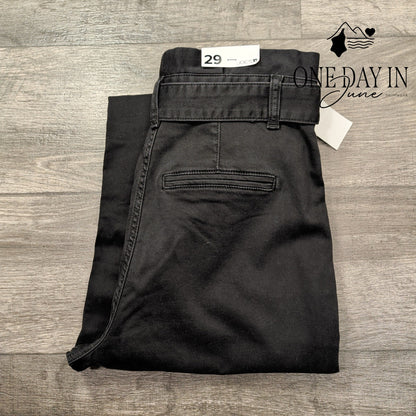 Joe's Jeans Calypso Exposed High Waist Belted Jeans Black NWT Size 8 (29)