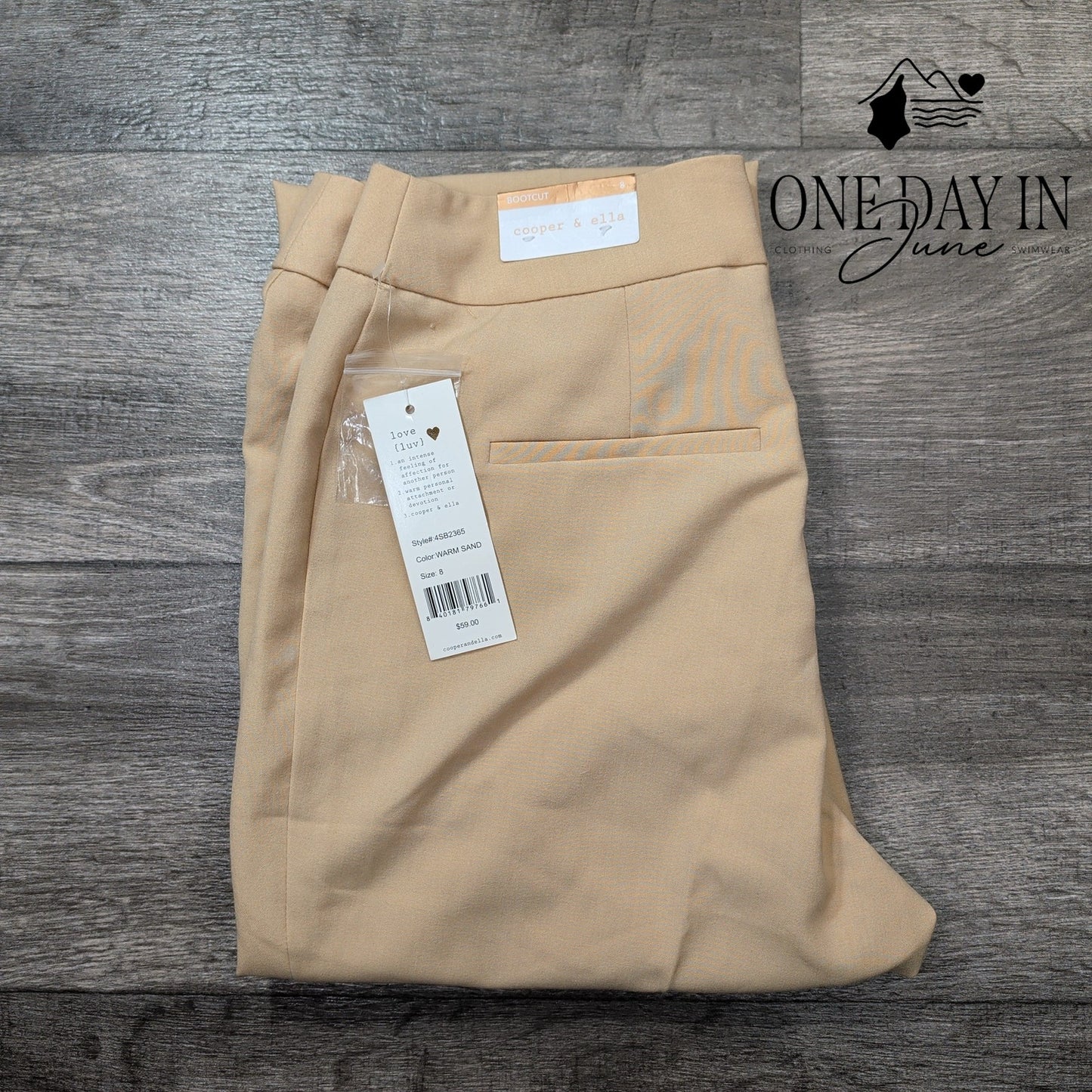 Cooper & Ella Bootcut Pants Size 8