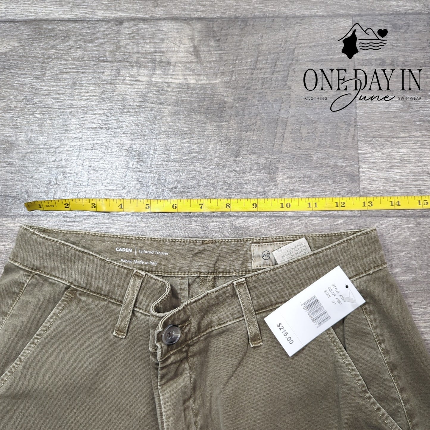 AG Adriano Goldschmied The Caden Tailored Trouser Pants Size 27 (4)