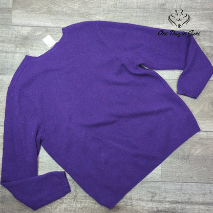 Venezia Jeans Lambswool Pull Over V Neck Sweater Size 14/16
