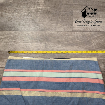Gap Striped Lined Mini Skirt Size 10
