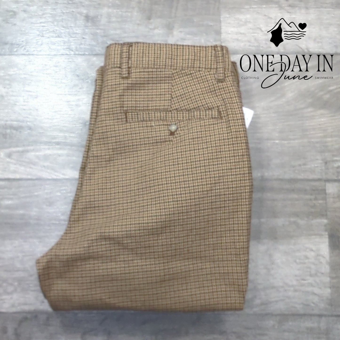 Old Navy Hounds Tooth Straight Leg Pants Size M