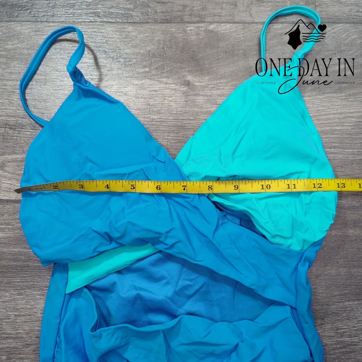 Blooming Jelly Cross Front Cut Out One Piece Swimsuit Size S