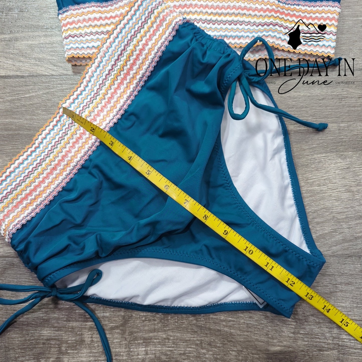 Blooming Jelly High Waist Bikini Swimsuit Size M