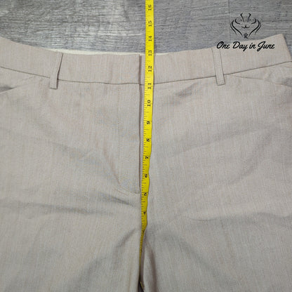 Kim Rogers Fit Solutions Comfort Waist Dress Pants Beige Tan NWT Size 14