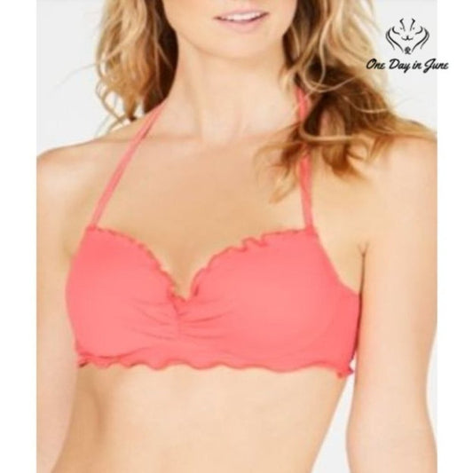 SunDazed Eva Ruffle Edge Bikini Top Size 34B