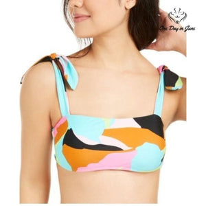 Hula Honey Floral Camo Bikini Top Size L