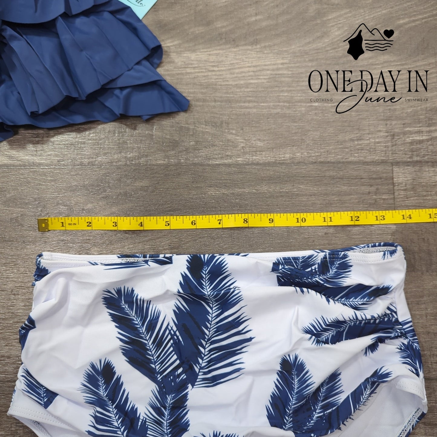 Adisputent High Waist Flounce Bikini Swimsuit Size M