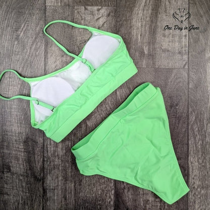 Pink Queen Push Up High Waist Bikini Swimsuit Size S