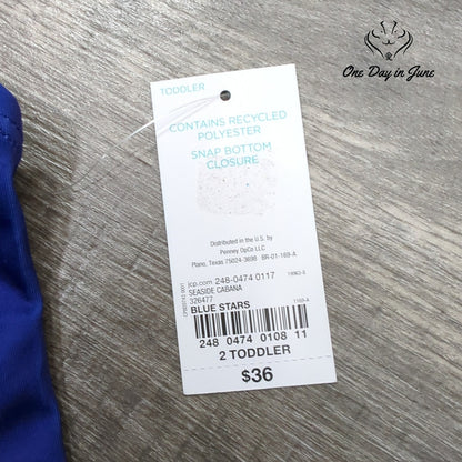 Outdoor Oasis One Piece Swimsuit Size 2 Toddler