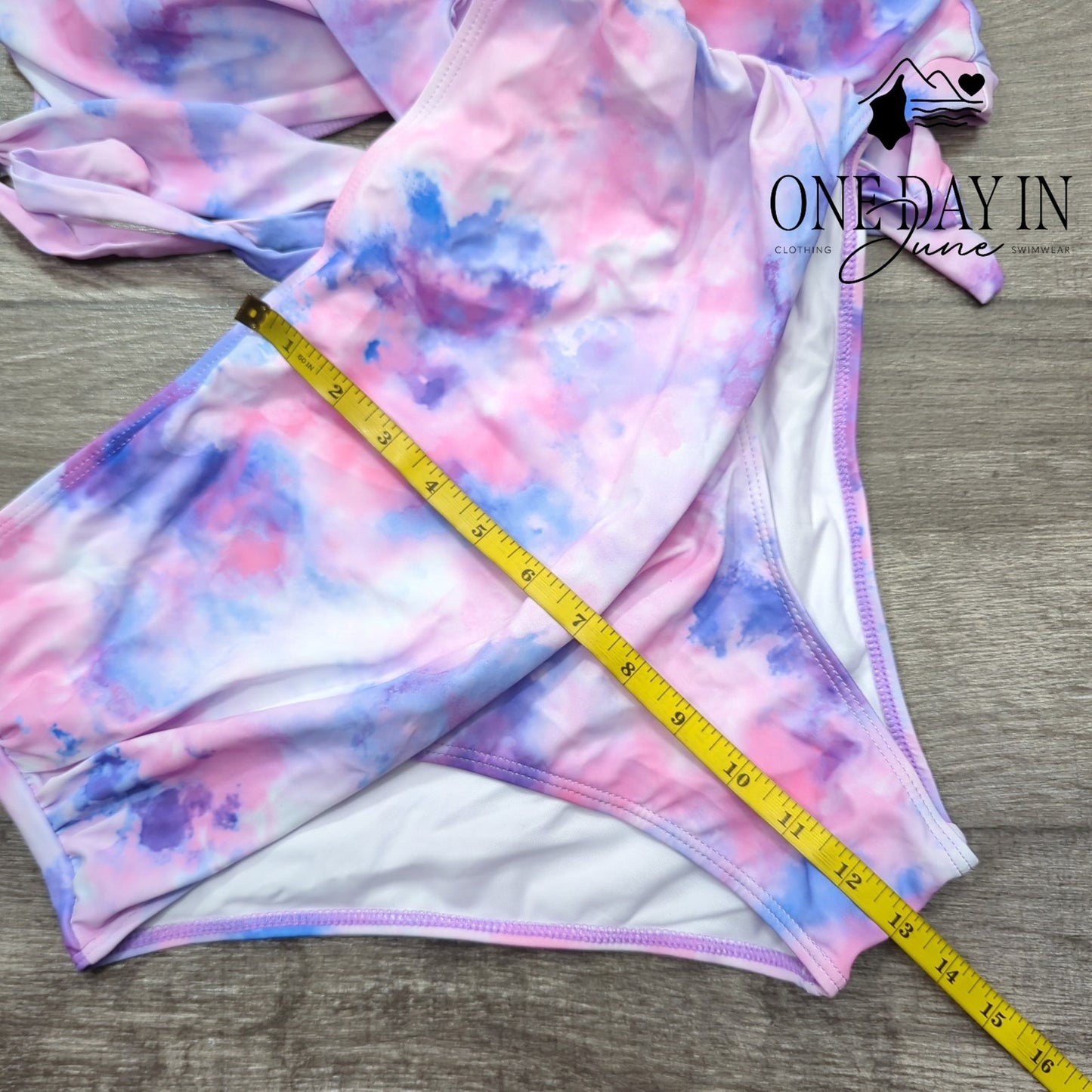 CharmLeaks Cross Front Tie Wrap High Waist Bikini Size XL