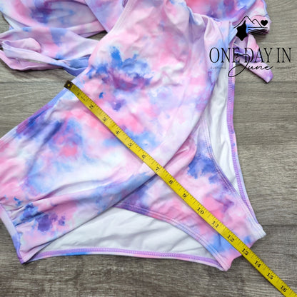 CharmLeaks Cross Front Tie Wrap High Waist Bikini Size XL