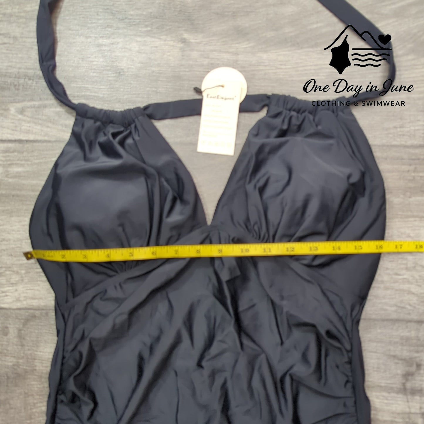 East Elegant V Neck Maternity One Piece Swimsuit Size L