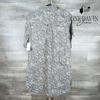 Chelsea & Theodore Short Sleeve Shirt Mini Dress Size L