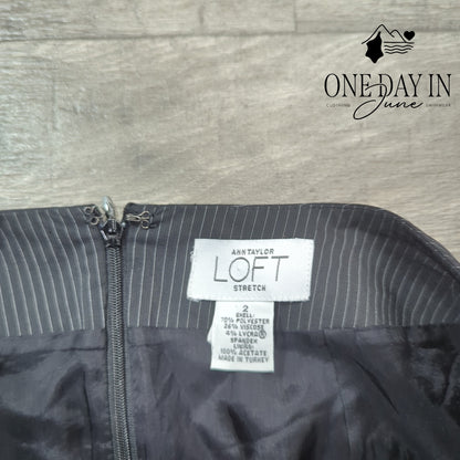 Loft Pin Stripe Skirt Size 2