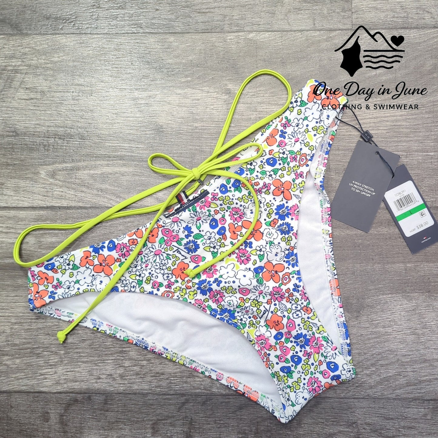 Tommy Hilfiger Moderate Coverage Bikini Bottom Size L
