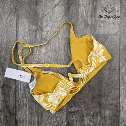 Roxy Beach Classics Fashion Fixed Tri Swim Top Size XL