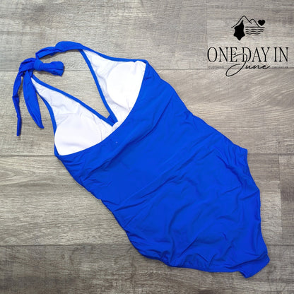 Suuksess Cross Front One Piece Swimsuit Size S