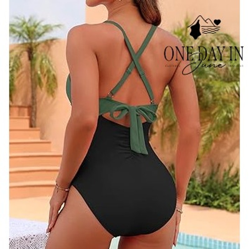 Blooming Jelly Twist Front Cut Out One Piece Swimsuit Size 3XL