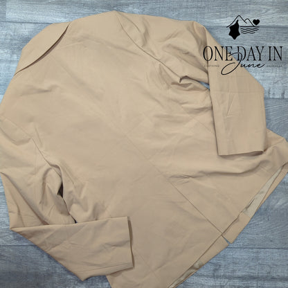 Banana Republic Sculpted Stretch Blazer Afternoon Latte Tan NWT Size 14