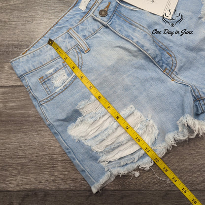 Nature High Rise Denim Shorts Size L