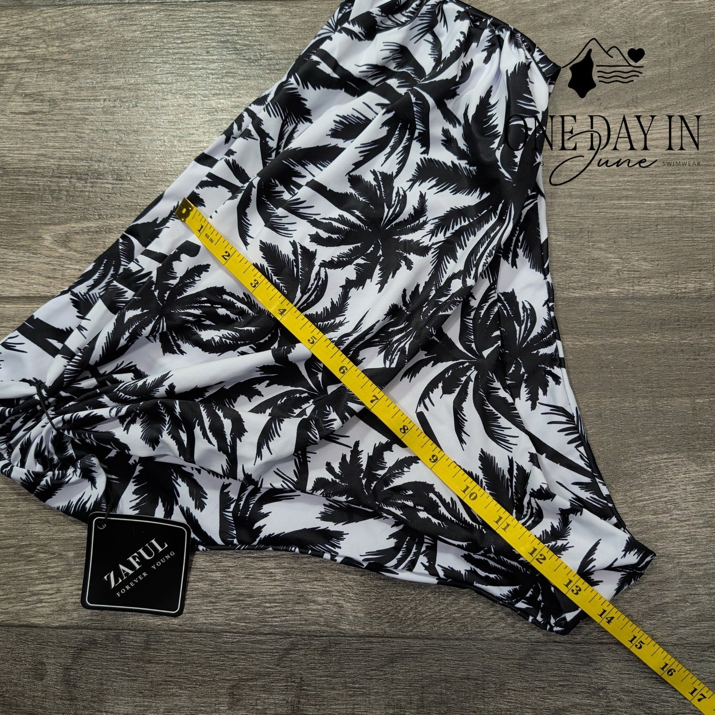 Zaful High Waist Tropical Bikini Bottom Size 2XL