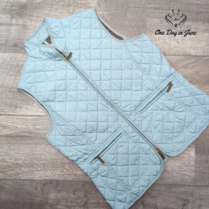 Van Heusen Quilted Zip Front Vest Size XS