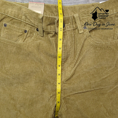 Levi's Low Pro Mid Rise Straight Leg Corduroy Pants Size 30X30