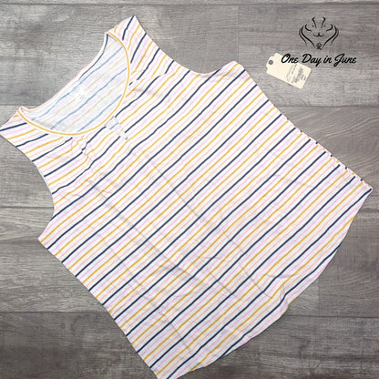 St. John's Bay Striped Tank Top Size L