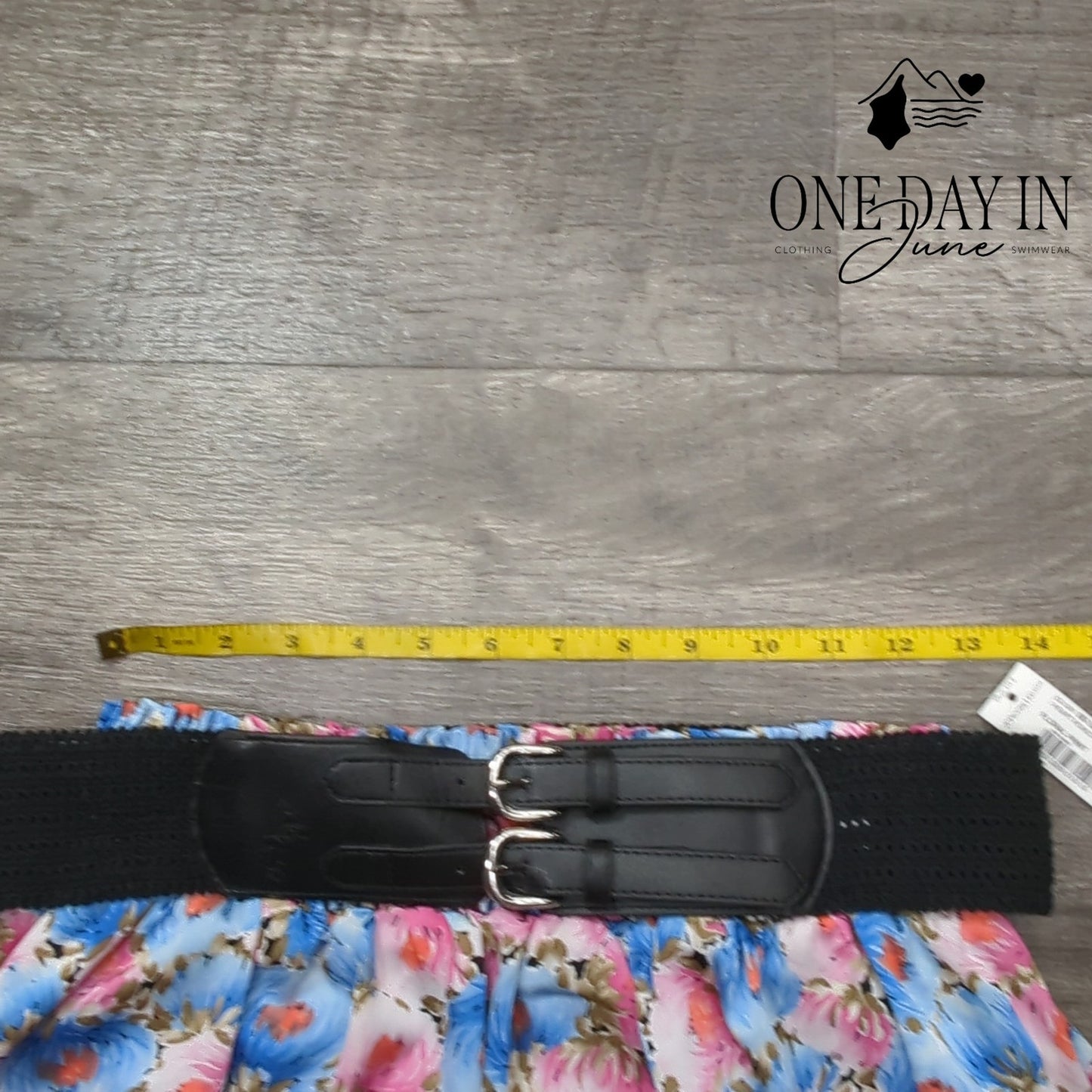 I Love Ronson Belted Pull On Floral Skirt Size L